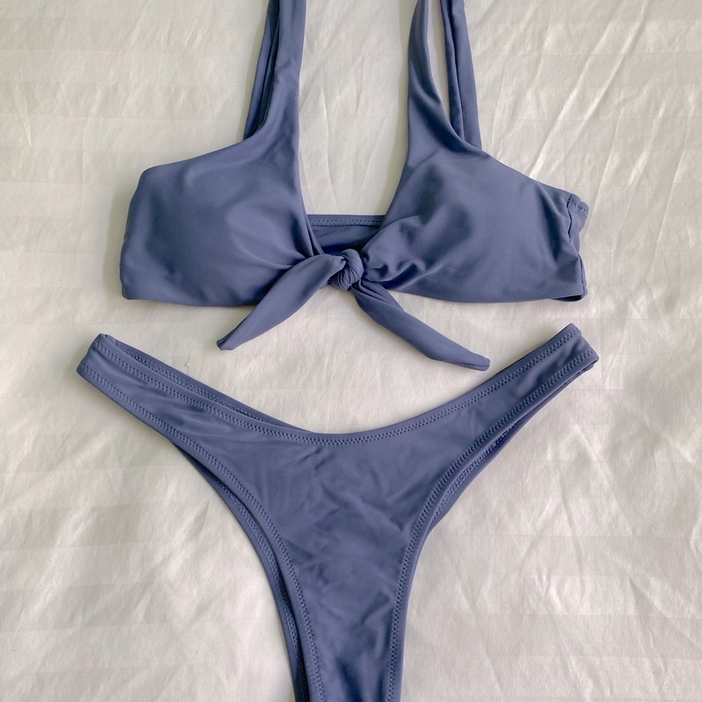 Tie Front Bikini Set